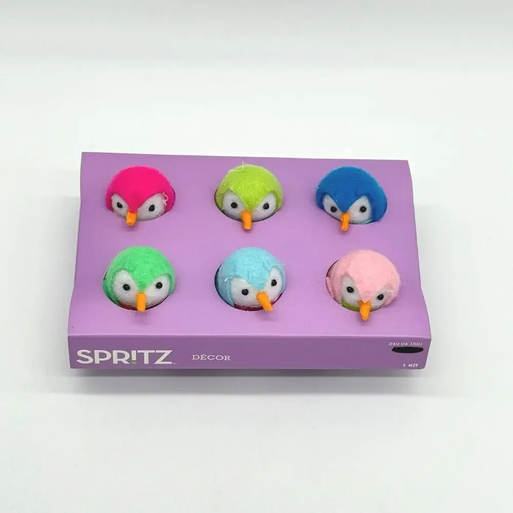Target Spritz Featherly Friends 7pc Felt Egg Carton Birds Easter 2025 NEW